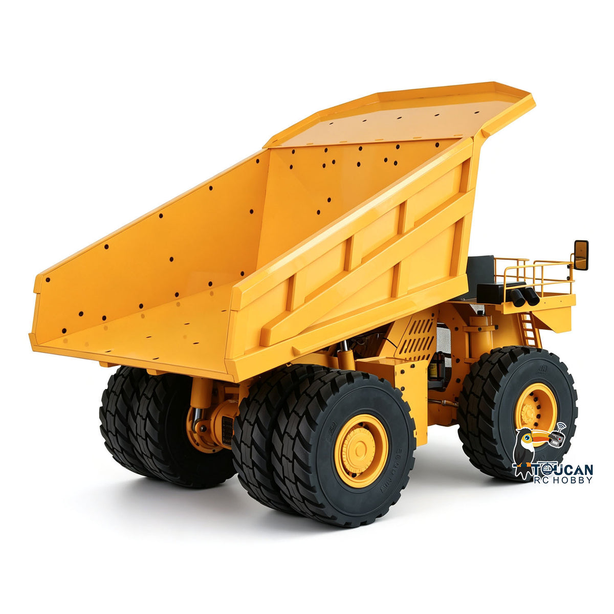 TOUCAN RC HOBBY 1/14 RC Metal Hydraulic Mining Dumper Truck RTR Car Model I6S Radio Control ESC Servo Motor Without Lights System Battery