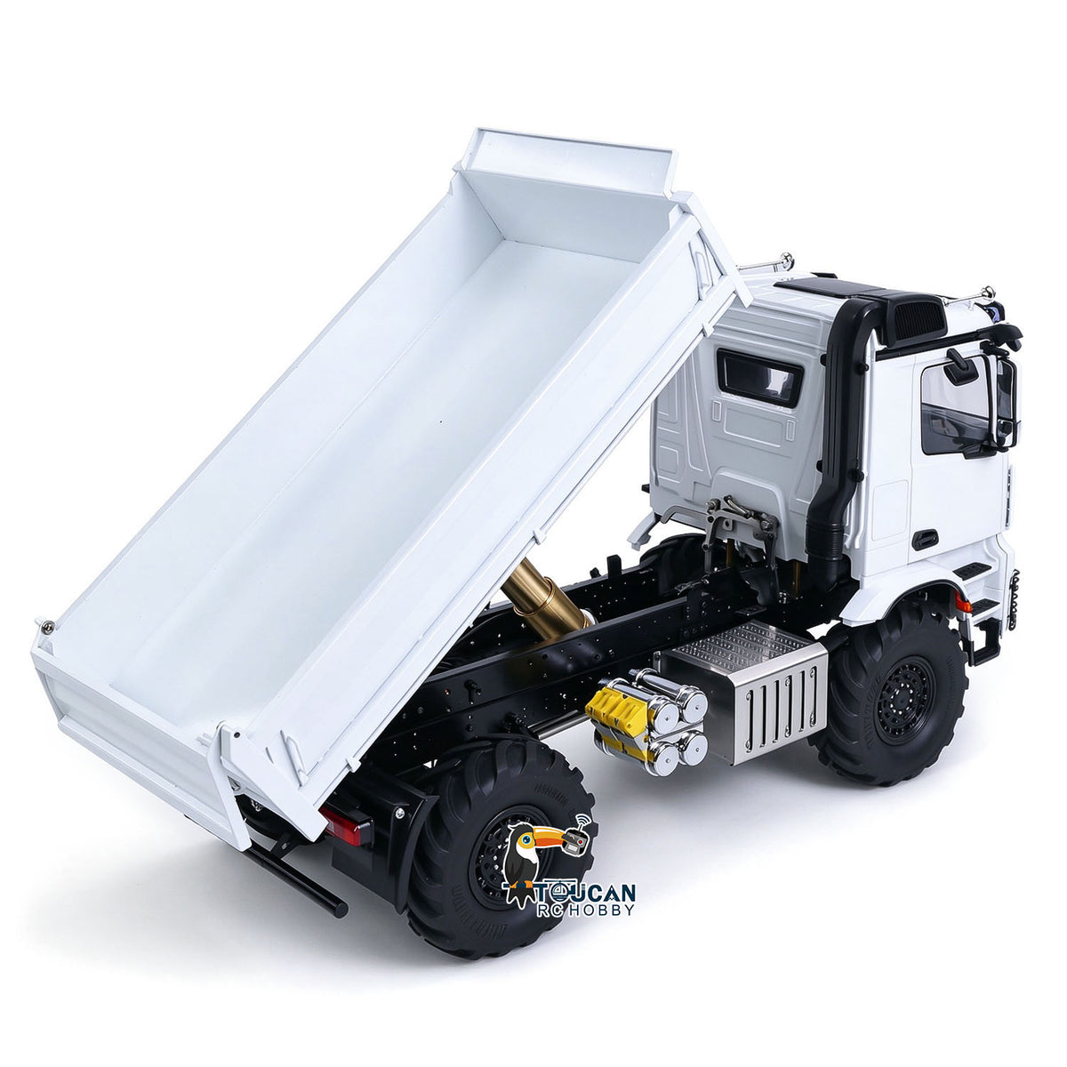 TOUCAN RC HOBBY MD 3363 1/14 4x4 Metal RC Dumper Remote Control Hydraulic Tipper 2Speed Gearbox Differential Locks ST8 Remote Controller for Adults