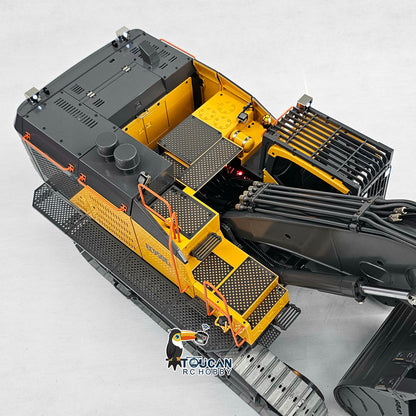 TOUCAN RC HOBBY 1/14 Metal RC Hydraulic Excavator EC950 RTR Dual Pump Digger Model 8CH Valve Hydraulic Lifting Counterweight Ripper PL18EV LITE