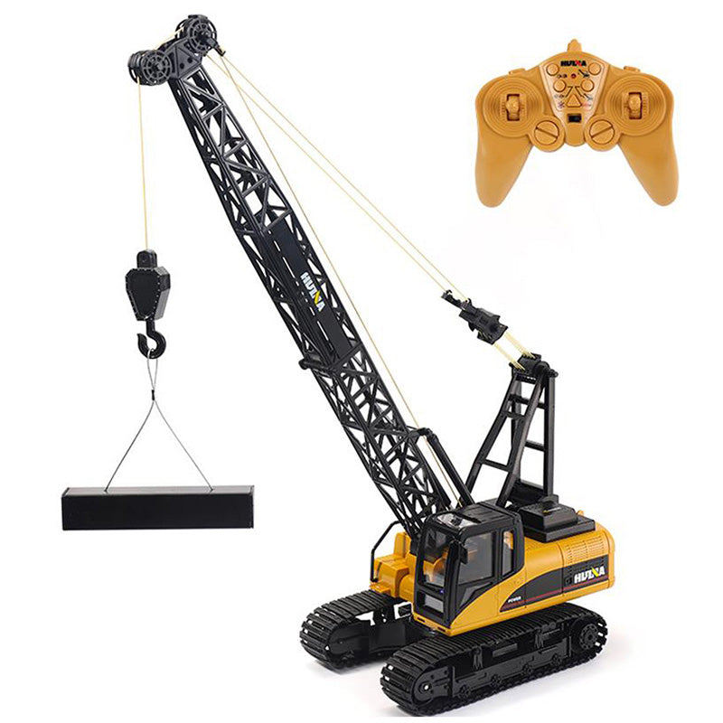 HUINA 1/14  572 15CH RC Construction Crane Truck Tower Remote Control Excavator Model Car Toy
