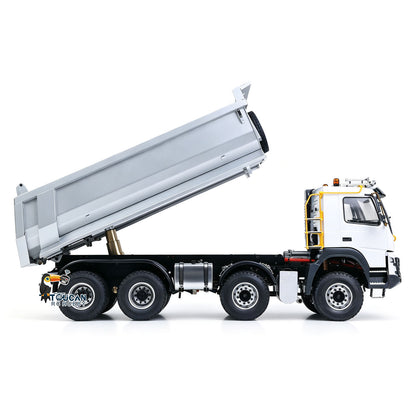 TOUCAN RC HOBBY JDM 1/14 Metal RC Hydraulic Dumper 8x8 Dump Truck Remote Control Tipper 2Speed Gearbox Differential Axle JDM-65D