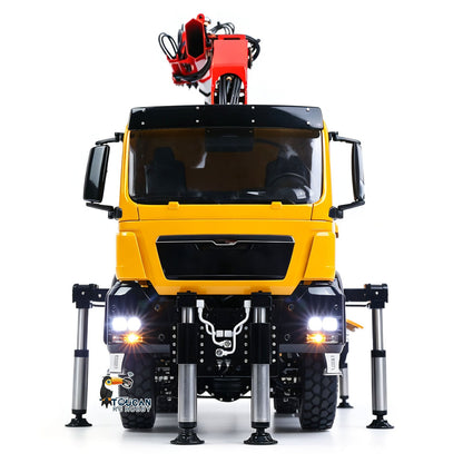 TOUCAN RC HOBBY Big Discount! LESU 3363 1/14 8X8/6X6 Metal RC Hydraulic Crane Dumper Truck Axles Differential Locks 7CH Valve 6 Outriggers 3-speed Gearbox Light Sound for Adult