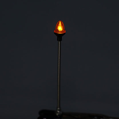 1 Paar LED-Kunststoff-Markierungsleuchte, Seitenwarnleuchte, 2,2 V – 3 V, für DIY Tamiya 1/14 RC Traktor-LKW-Modell, Bulldozer, Kipper, Autoteile