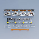 1/14 Kunststoff-Vorderseite 5V Scheinwerfer für DIY Tamiya SC 770S Fernbedienung Traktor LKW 56368 56371 RC LKW Auto Modell Teile