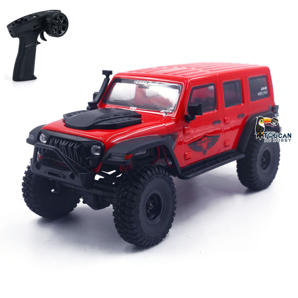 4x4 1:18 Funkgesteuertes Geländefahrzeug Hobby Plus CR18 RTR RC Crawler Automodell mit Motor Servo ESC Lichtsystem Controller