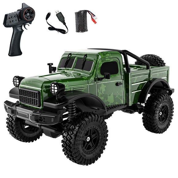 1/18 RC Off Road Vehicle C8813 4*4 2.4GHz Remote Control Simulation Pickup Truck Climbing Car RTR Brushed Motor Waterproof ESC