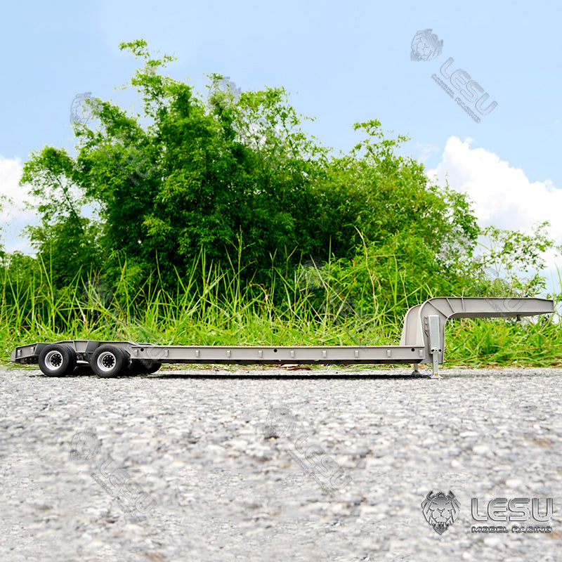 TOUCAN RC HOBBY BEST SELLING Fast Shipment LESU 872MM Metal Wood 4Axles Trailer for 1/14 RC TAMIYE Tractor Truck DIY Cars Model