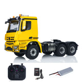 RTR 1/14 RC Tractor Truck Radio Battery Metal NO Lock Differential Axles 2Speed Gearbox 6*6 Lorry Car Model for TAMIYA Trailer