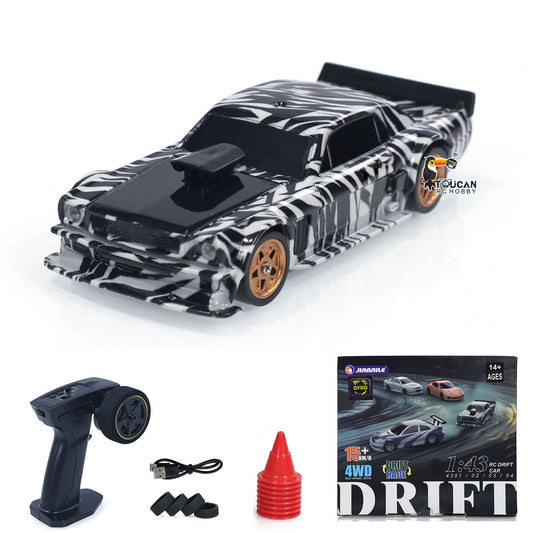 TOUCAN RC HOBBY 1/43 Scale RC Drift Race Car Gyro 4WD Ready to Go Mini Car Toy High Speed Model