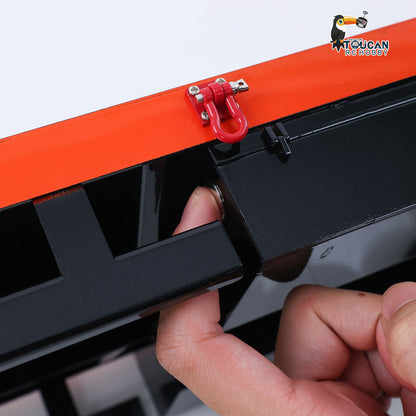 TOUCAN RC HOBBY 1:14 5-axle Metal Trailer Electric Tailgate Legs for RC Tractor Car Trucks Model