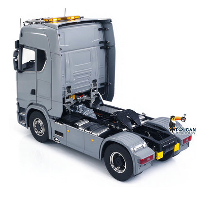 TOUCAN RC HOBBY Metal Chassis Fifth Wheel 4X4 1/14 3Speed Radio Control Tractor Truck 770S Axle Locks Brushed ESC Motor Light System No Battery