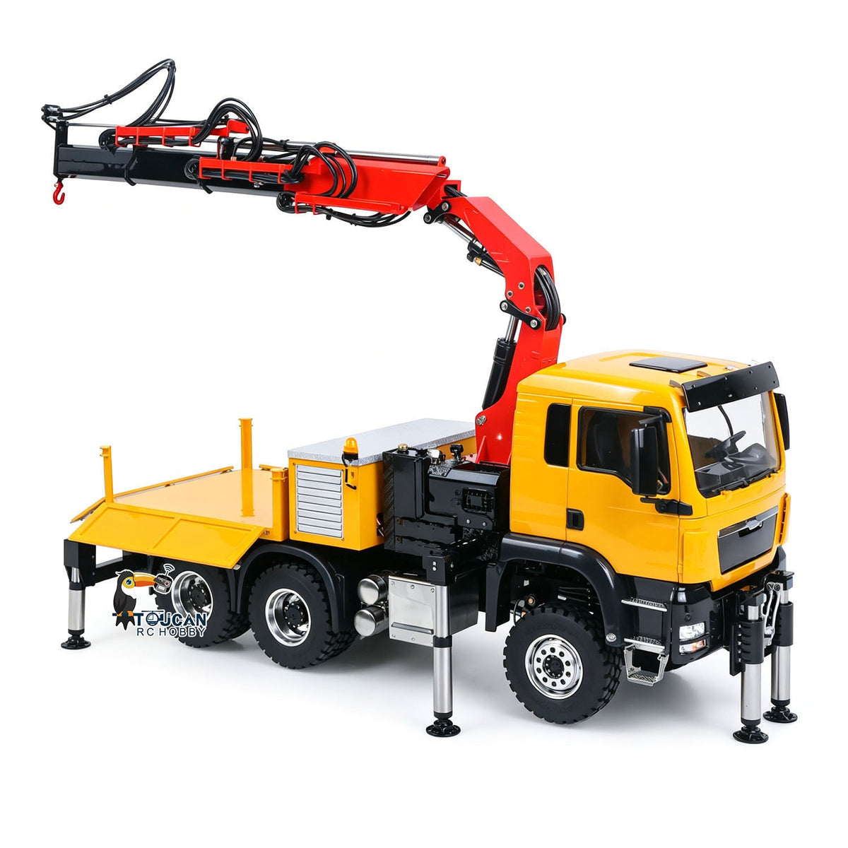 TOUCAN RC HOBBY Big Discount! LESU 3363 1/14 8X8/6X6 Metal RC Hydraulic Crane Dumper Truck Axles Differential Locks 7CH Valve 6 Outriggers 3-speed Gearbox Light Sound for Adult