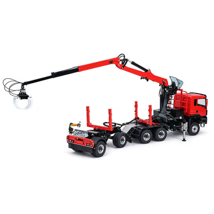 TOUCAN RC HOBBY LESU Z0073 1/14 RC Logging Truck Timber Transport Vehicle with Hydraulic Crane 6x6 Metal Chassis 8CH Valves 3Speed Gearbox Light Sound