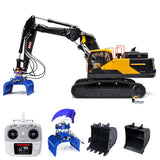 MTM EC380 1/14 Metal RC Hydraulic Excavator 6 Way Valve Quick Release Coupler T12D Radio Controller for Construction Collectors