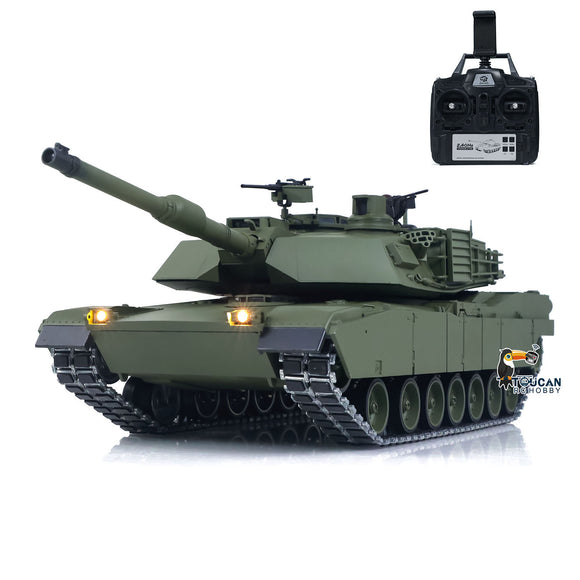 TOUCAN Full Metal 1/16 Remote Control Tank Abrams M1A2 3918 360 Rotation IR System Barrel Lifting Recoil Smoking FPV Camera