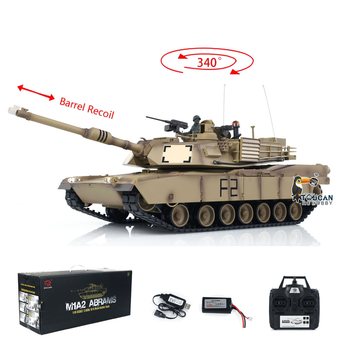 Henglong 1/16 TK7.0 Plastic USA M1A2 Abrams 3918 German Leopard2A6 3889 RTR RC Tank BB Infrared Combat Smoke Barrel Recoil Sound Light System