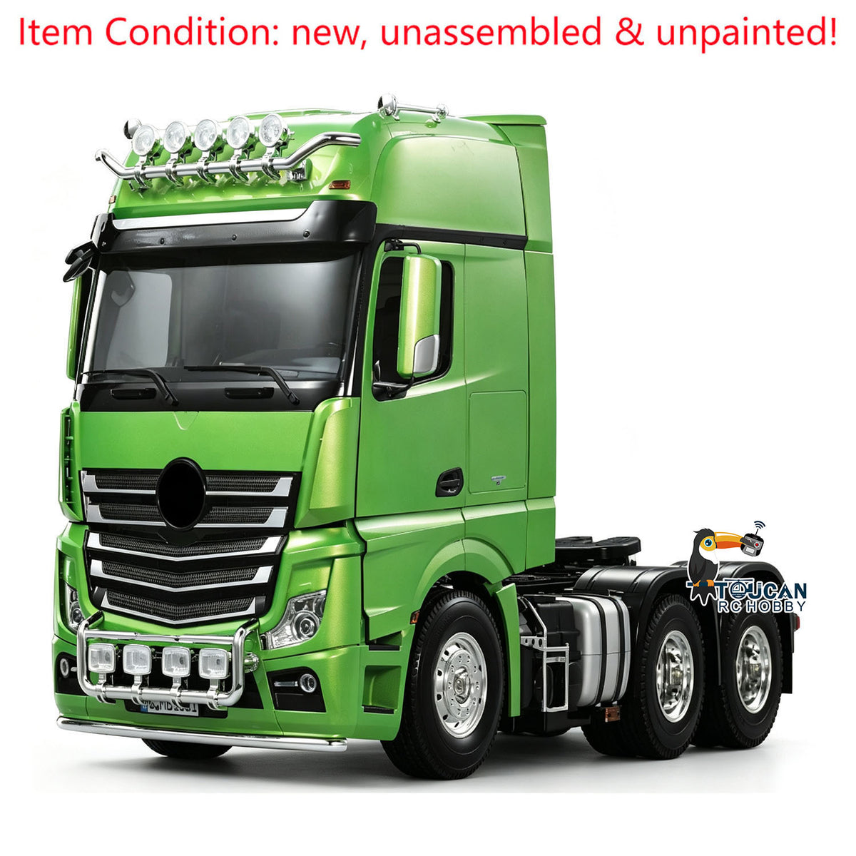 Toucanrc 1/14 3363 6x4 KIT Modell 540 Motor Traktor Lkw 3 Achsen für Fernbedienung TAMIYA Fahrzeuge