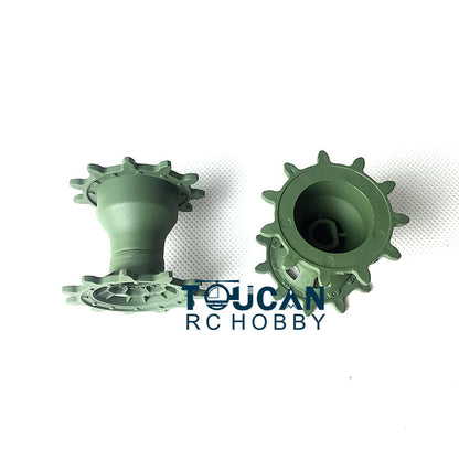 IN Stock Plastic Tracks Sprockets Road Idlers Wheels Accessories Pack For Henglong 1/16 German Leopard2A6 3889 RC Tank Replacement Parts