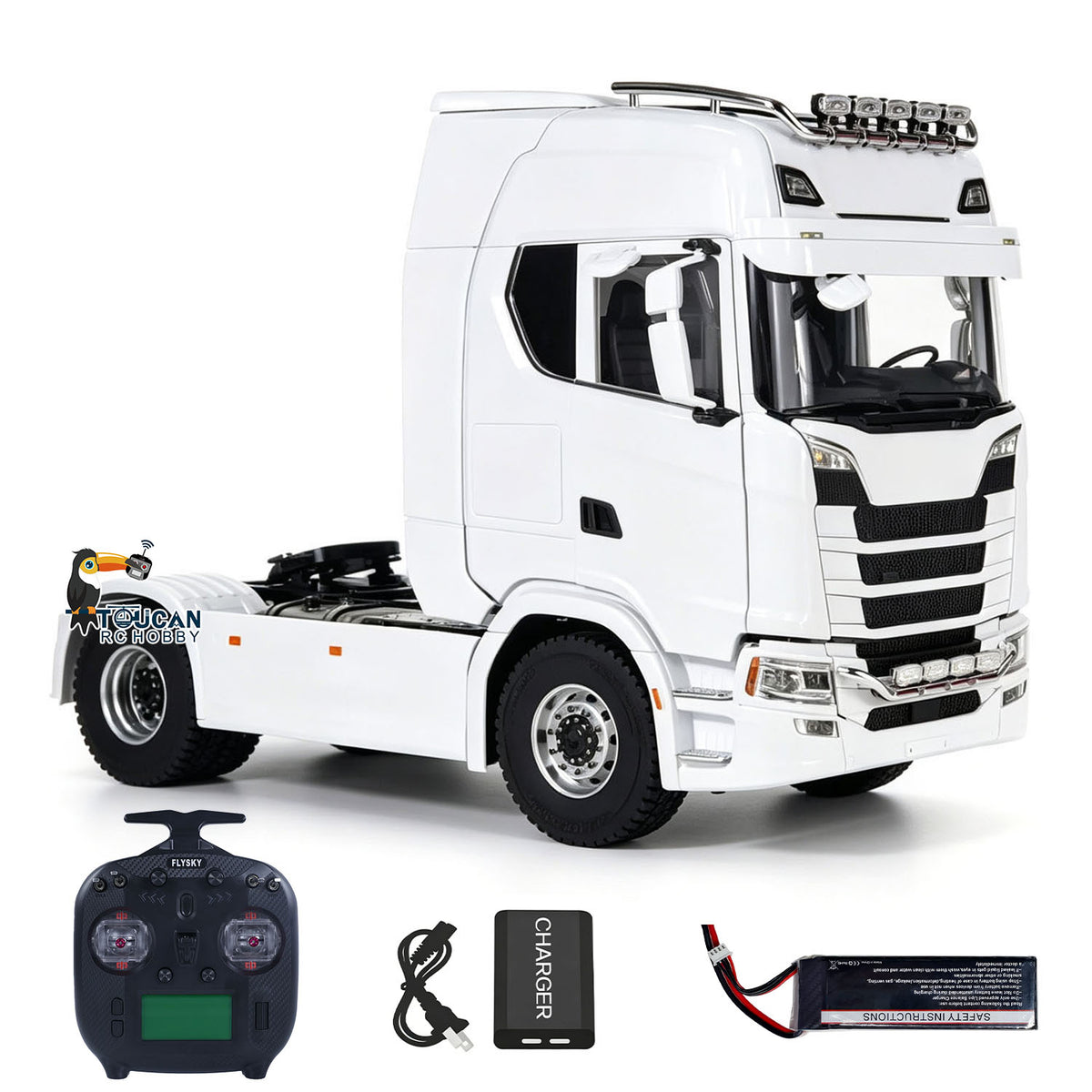 TOUCAN RC HOBBY MD 770S 1/14 4x4 Metal RC Tractor 2Speed Gearbox Differential Locks RC Lorry Car ST8 Radio Lights Sounds Battery Charger RTR Model