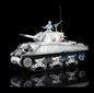 Henglong 2.4G 1/16 TK7.0 Plastic USA M4A3 Sherman 3898 RTR RC Tank Model with Infrared Combat BB Smoke Light Sound System Metal Barrel