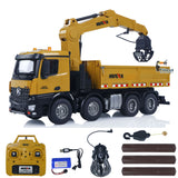 Fast Free Shipping HUINA 1538 1/14 RC Timber Grab Truck Dumper Remote Control Model Toy Vehicles 2.4G Radio Battery