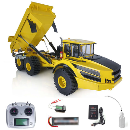 €120 OFF 11.11 BIG SALE XDRC 1/14 6*6 Metal Hydraulic Lifting RC Articulated Truck Dumper Tipper RTR MODEL