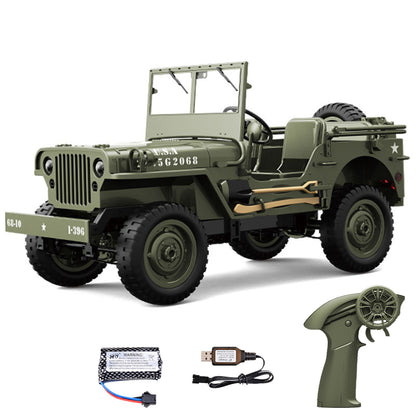 1/10 RC Off Road Vehicle C8815 4WD Remote Control Rock Crawler Car Military Truck Model Climbing Car RTR Battery LED Lights
