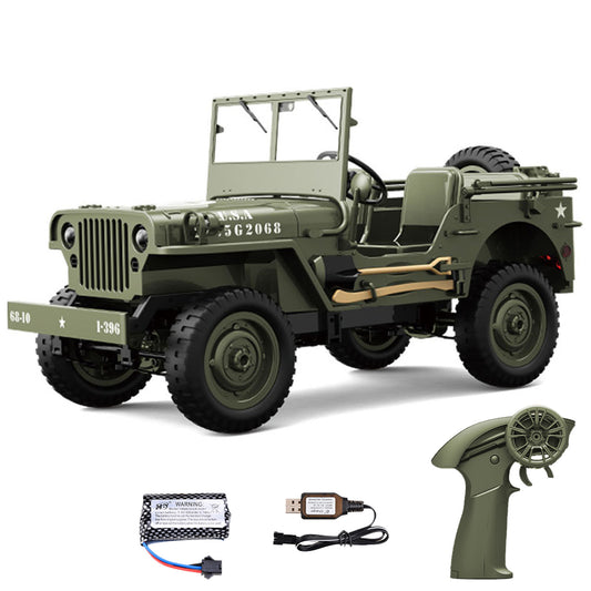 TOUCAN RC HOBBY 1/10 RC Off Road Vehicle C8815 4WD Remote Control Rock Crawler Car Military Truck Model Climbing Car RTR Battery LED Lights