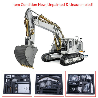 TOUCAN RC HOBBY LESU LR945 1/14 Metal RC Hydraulic Excavator B0016 KIT Remote Control 7CH Valve Digger Model Ideal for Assembly Hobbyists