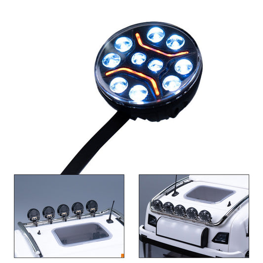 5V LED Spotlight Lamp Plastic Head Lamp for 1/14 RC Tractor Truck 770S R620 Crawler Off Road Car Excavator Tipper Vehicle DIY Model