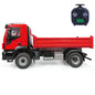 MD 1/14 4x2 RC Hydraulic Tipper Truck 2-Speed Gearbox FlySky ST8 Remote Control Motor Differential Lock Model for Sales