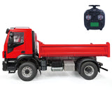 MD 1/14 4x2 RC Hydraulic Tipper Truck 2-Speed Gearbox FlySky ST8 Remote Control Motor Differential Lock Model for Sales