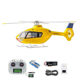 FLYWING EC 135 6CH Radio Control Helicopter Dual Brushless Motors CNC Metal 4 Blade One Key Return Beidou Positioning RTF