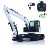 1/14 C308 RC Hydraulic Excavator 4 Valve Remote Control Construction Vehicle Extended Arm Brushless Motor No Sounds Charger