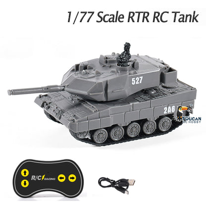 Ferngesteuerter Kampfpanzer im Maßstab 1:77, 2,4 G, deutscher Panther, RTR, Mini-Spielzeug, LED-Licht, lackiert und montiert, für Multiplayer-Spiele