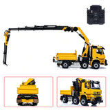 3363 Metal 1/14 2.4GHz Remote Control Tractor Truck Hydraulic Crane Fly Jib Arm 4151 AK 6*6 RC Agriculture Lorry Paladin PL18EV