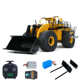 150KG! 1/14 L2350 RC Hydraulic Loader Heavy Duty RTR Radio Control Construction Vehicle With Sound Light System Smoking Unit