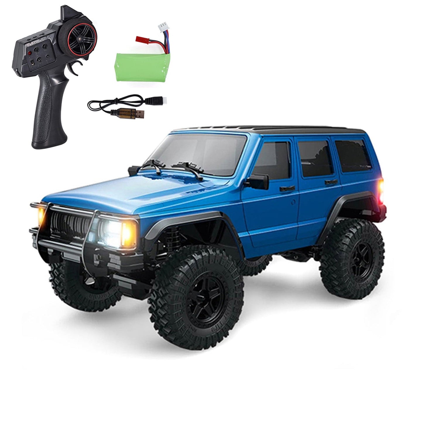 1/18 Allradantrieb Fernbedienung Rock Crawler 8562 RC Multi-Terrain Off Road Auto 3-Gang-Motor ESC Servo Lichtsystem Batterie