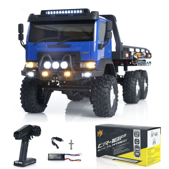 Free Fast Shipping CR18P Flatbed Trailer 6x6 RTR RC Rock Crawler Remote Control Off-Road Truck 2-Speed Lights 6WD Electric Toy