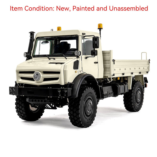 TOUCAN RC HOBBY LESU U4023 1/14 Metal RC Off Road Vehicle Kit Non-Hydraulic All Terrain Light Truck Detachable Steel Cargo Bed 3 Speed Transmission Differential Locks Light Sound System for Hobby Collectors