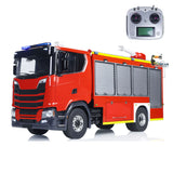 1/14 4X4 Metal Axles Remote Control Fire Fighting Vehicle BZ i6S Radio 2Speed Light Sound System No Battery Assembled Model PNP