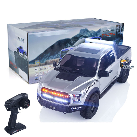 2Speed 1:8 RC Pickup Truck F150 Electric Crawler Car 2.4G Remote Control Off Road Vehicle 4WD Axle Lock Light Rear Straight Axle
