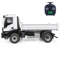 MD 1/14 4x2 RC Hydraulic Tipper Truck 2-Speed Gearbox FlySky ST8 Remote Control Motor Differential Lock Model for Sales