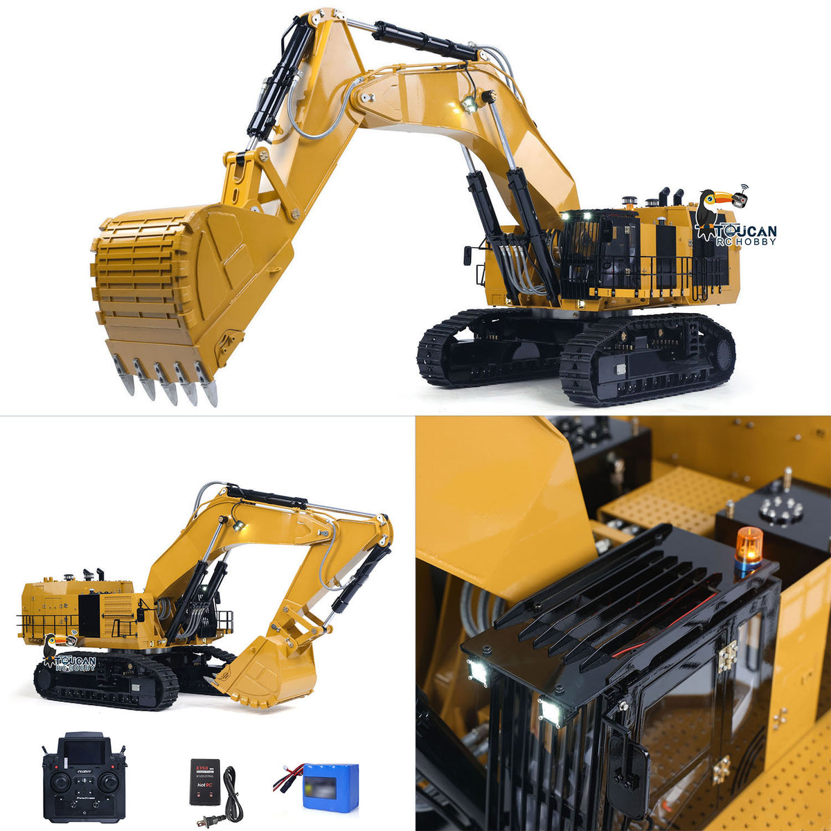 Vorbestellung Metall 1/14 Lackiert Zusammengebaut RC Hydraulikbagger 6015B Funkgesteuerte Hochleistungsbagger Baufahrzeug Hobbymodelle
