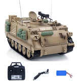 Tongde 1/16 RC Military Tank M2412-C M113A2 APC Turret Rotation 360 Degree Infrared LED Light Sound Remote Control Electric Toy