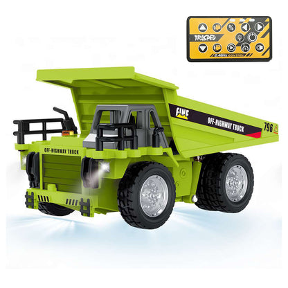 HG 1:64 RC Electric Lifting Dump Truck HG4 431 RTR Metal Car Shell Remote Control Engineering Vehicle Battery USB Charging Cable