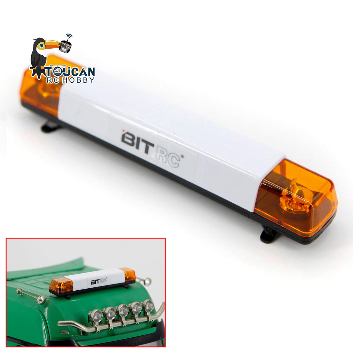 Cabin Rotating Lights LED Warning Lamp for 1/14 LESU RC Tractor Truck Remote Control Vehicles Loaders Construction Cars Model