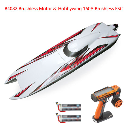135 km/h RC-Hochgeschwindigkeits-Rennboote DTRC E33 Kevlar-Wasserfahrzeugmodell Schnellboot-Kühlsystem RTR-Batterie Dual Brushless-Motor