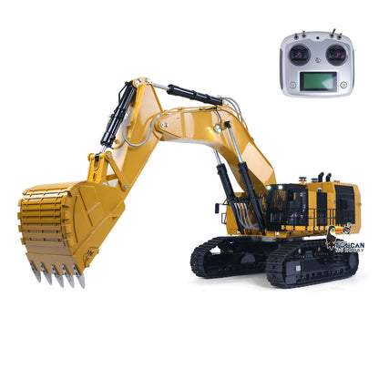 Vorbestellung 1/14 C6015B Gelbmetall-Hydraulik-RC-Bagger 6015B Lichtsystem Flüssigkristallanzeige ESC-Motor Servo Flysky FS-i6S Radio 