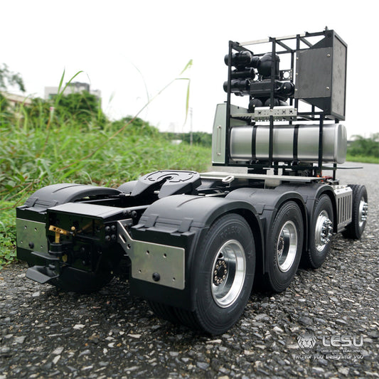 TOUCAN RC HOBBY LESU 1/14 8x8 Metal Chassis for 3363 Low Roof RC Tractor Truck 3 Speed Transmission SAVOX 1251 Steering Servo 540 Brushed Motor for RC builder